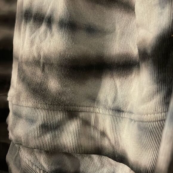 Seven jeans contrast Tie/tye die/dye hooded sweatshirt w/neck gaiter mask - Picture 7 of 7